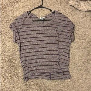 Old Navy striped purple tee XS